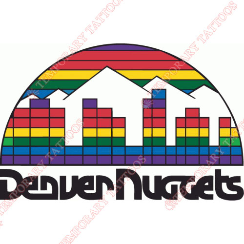 Denver Nuggets Customize Temporary Tattoos Stickers NO.981